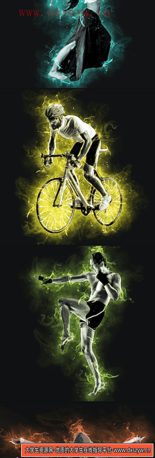 图片[3]-[PS动作下载]发光能量烟雾特效PS动作 Glowing Smoke Photoshop Action(附视频教程)-大学生资源网