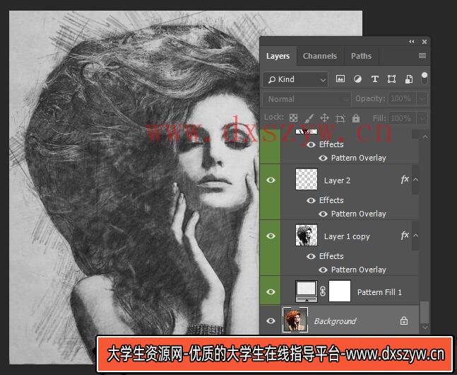 图片[2]-[PS动作下载]逼真的铅笔素描绘画PS动作下载 Realistic Pencil Sketch Action-大学生资源网