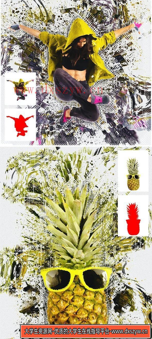 图片[4]-[PS动作下载]图形扩散艺术Photoshop动作 Diffusion – Artistic Photoshop Action-大学生资源网