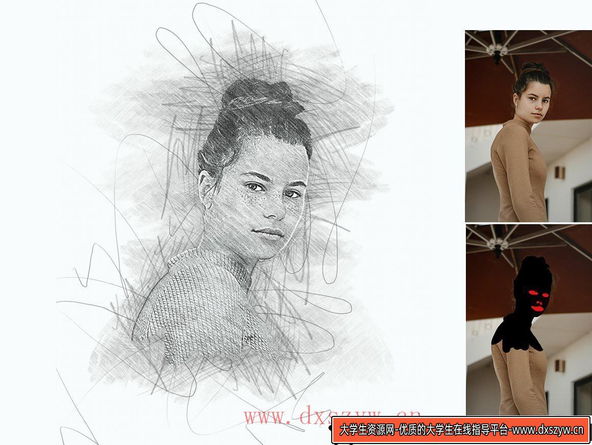 图片[6]-[中文版动作]手绘艺术动作 Hand Drawn Art Photoshop Action(附视频教程)中文版支持2021-大学生资源网