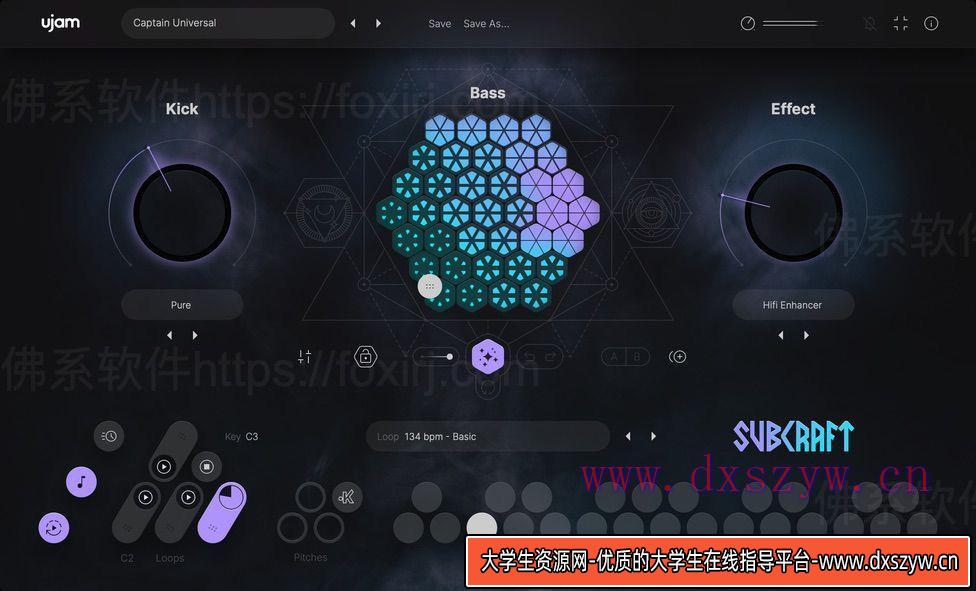 UJAM SUBCRAFT 1.0.1 次低音模拟插件-大学生资源网