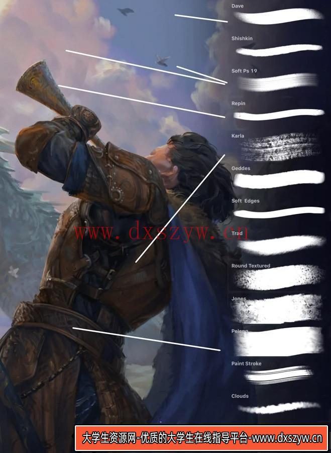 图片[2]-[Procreate笔刷]Procreate插图绘画笔刷 Illustration Pack – Brushes for Procreate-大学生资源网