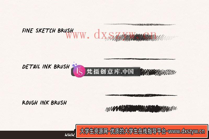 图片[3]-速写美式插画Procreate笔刷-大学生资源网