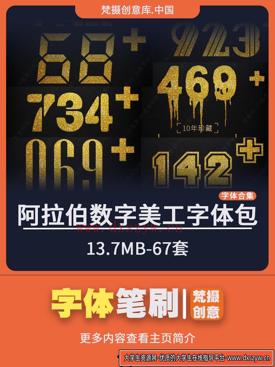 图片[19]-阿拉伯字体数字美工设计号码平面设计数字字体PS素材库-大学生资源网