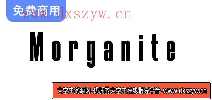 探索Morganite字体：为时尚与高端海报设计增添独特魅力与风格-大学生资源网