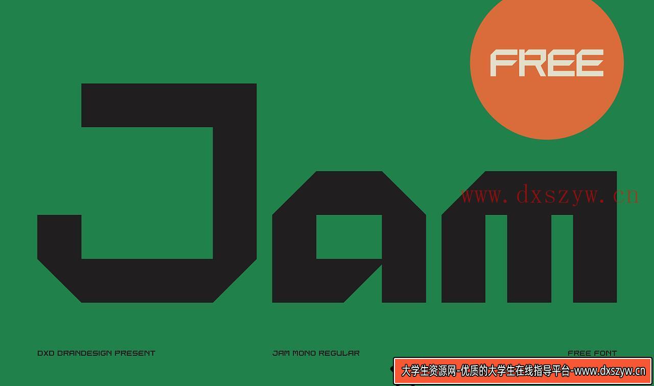 图片[1]-探索Jam Mono：独特原创英文字体，助力您的免费商用设计创意！-大学生资源网