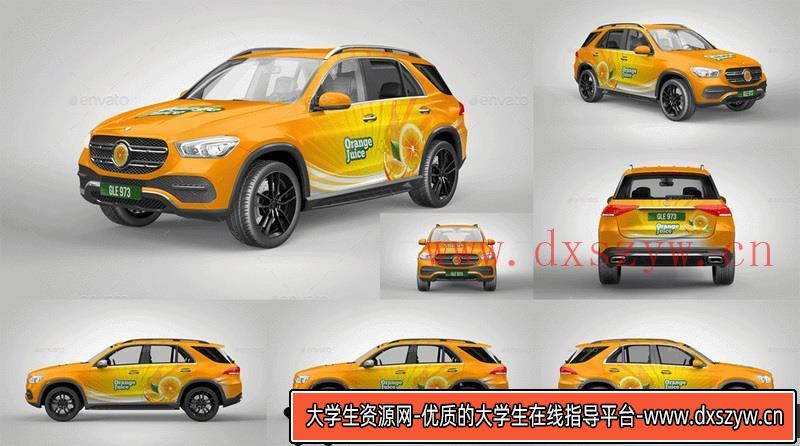 [PS样机模型]GLESUV汽车品牌促销品牌PSD样机模型GLESUVMockUpforBrand-大学生资源网