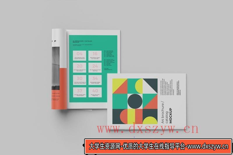 图片[2]-[PS样机模型]A4手册/目录杂志PSD样机模型第2卷-大学生资源网
