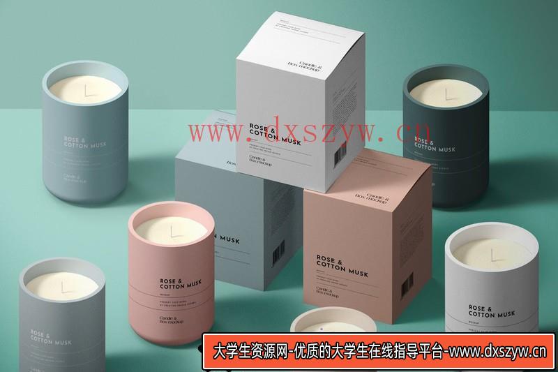 [PS样机模型]蜡烛和盒子场景PSD样机模型CandleandBoxSceneMockup-大学生资源网