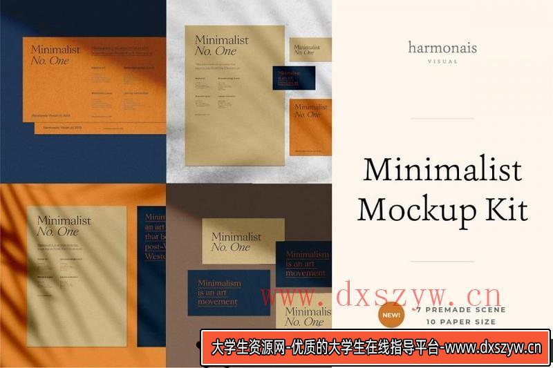 图片[2]-[PS样机模型]39款国外大气高端商务名片装饰画相框照片墙PSD预览模型样机贴图模型-大学生资源网