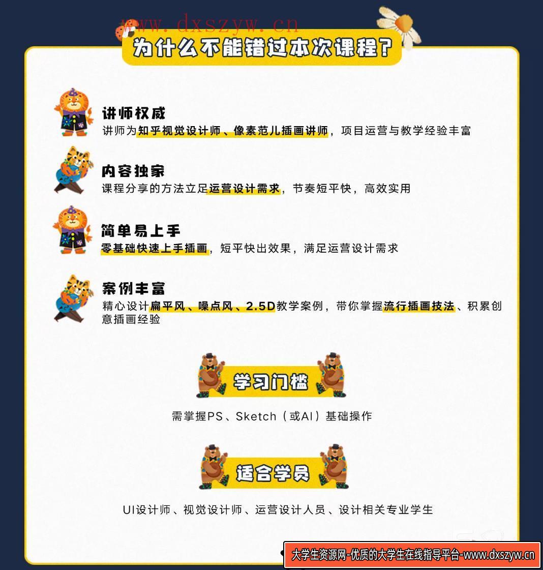 【y园糖】运营插画速成教程唐园园【画质高清有素材】