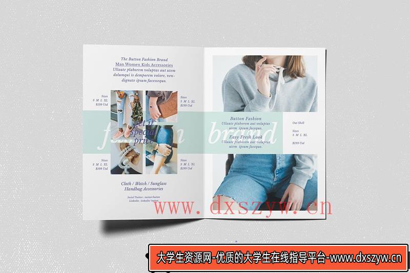 图片[2]-[促销海报]时装店宣传推广双折小册子PSD模板FashionStoreBifoldBrochure-大学生资源网