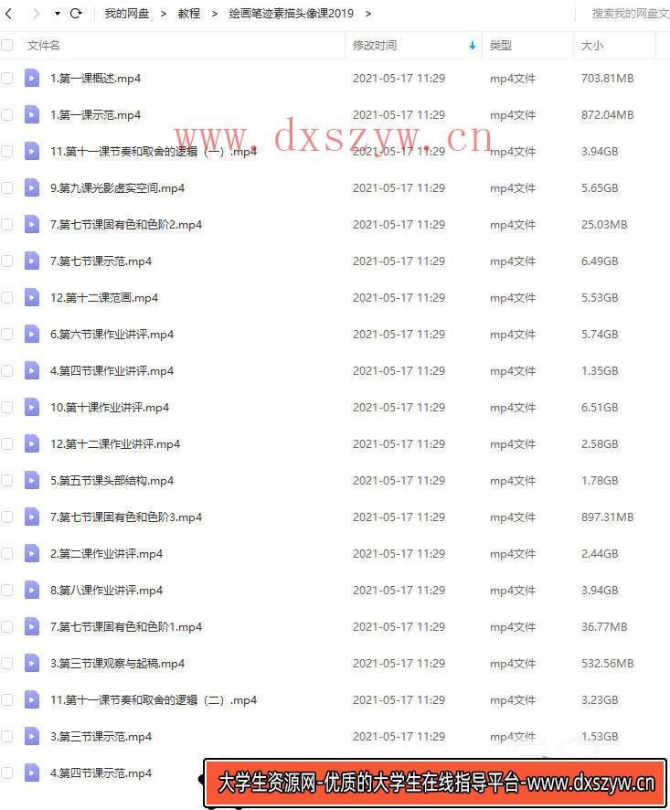 图片[4]-绘画笔迹素描课2019【画质高清】-大学生资源网