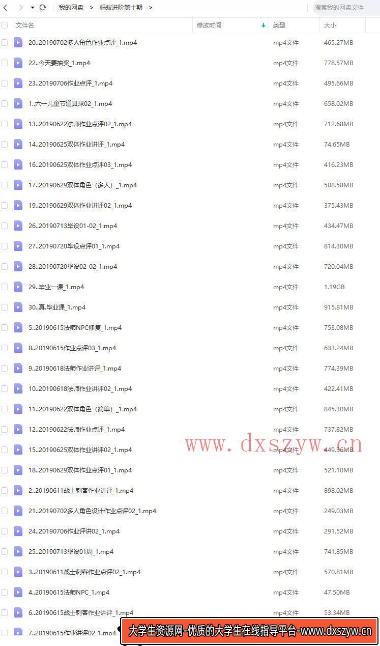蚂蚁八手王进阶班第十期2019【画质还行只有视频】