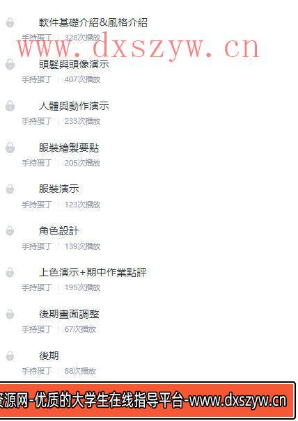 图片[2]-阿持2022软萌Q版人物基础与色彩【画质还行只有视频】-大学生资源网