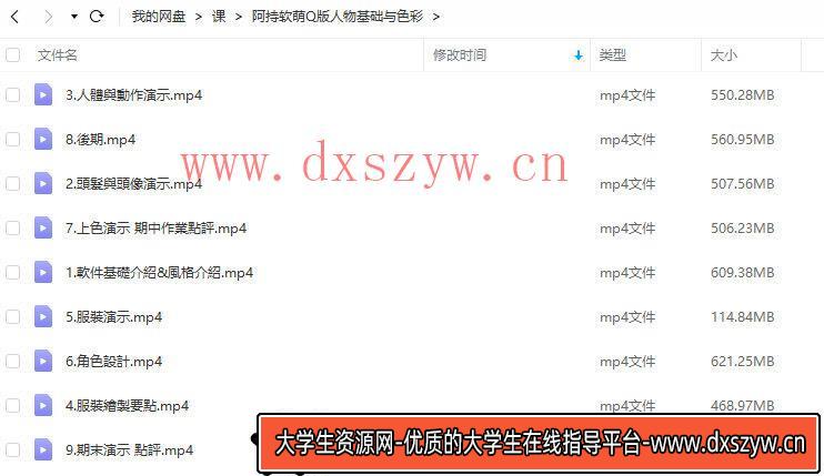 图片[3]-阿持2022软萌Q版人物基础与色彩【画质还行只有视频】-大学生资源网