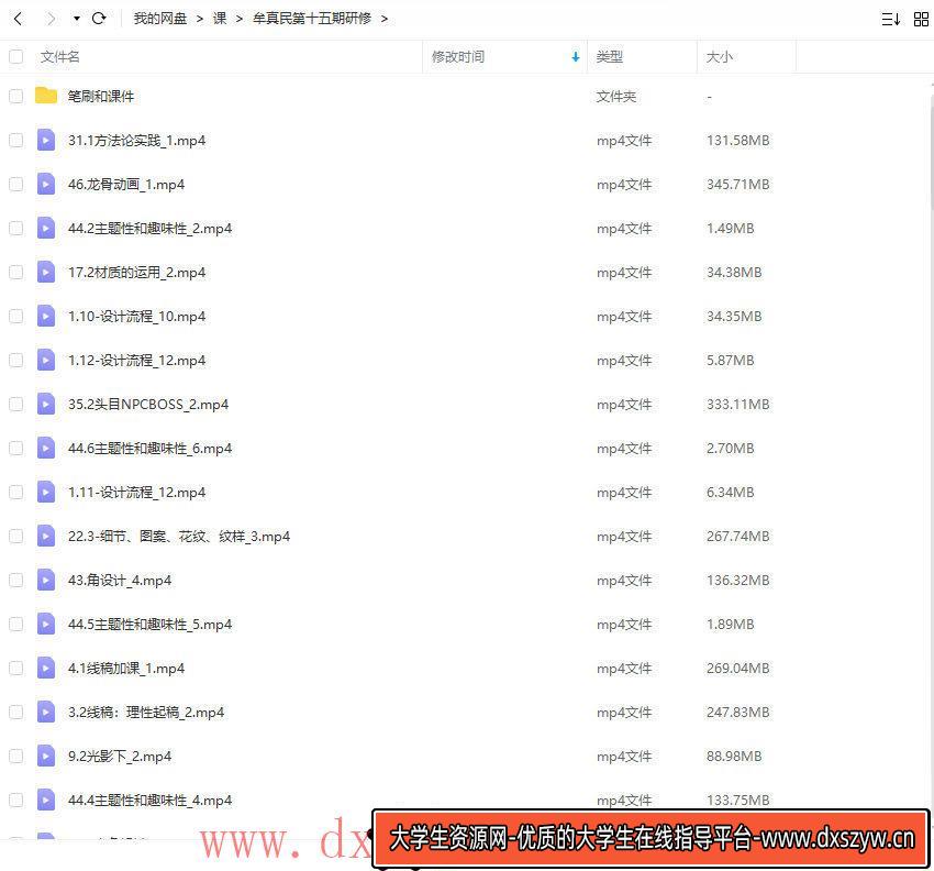 牟真民第15期研修班2021年【画质一般有笔刷】-大学生资源网