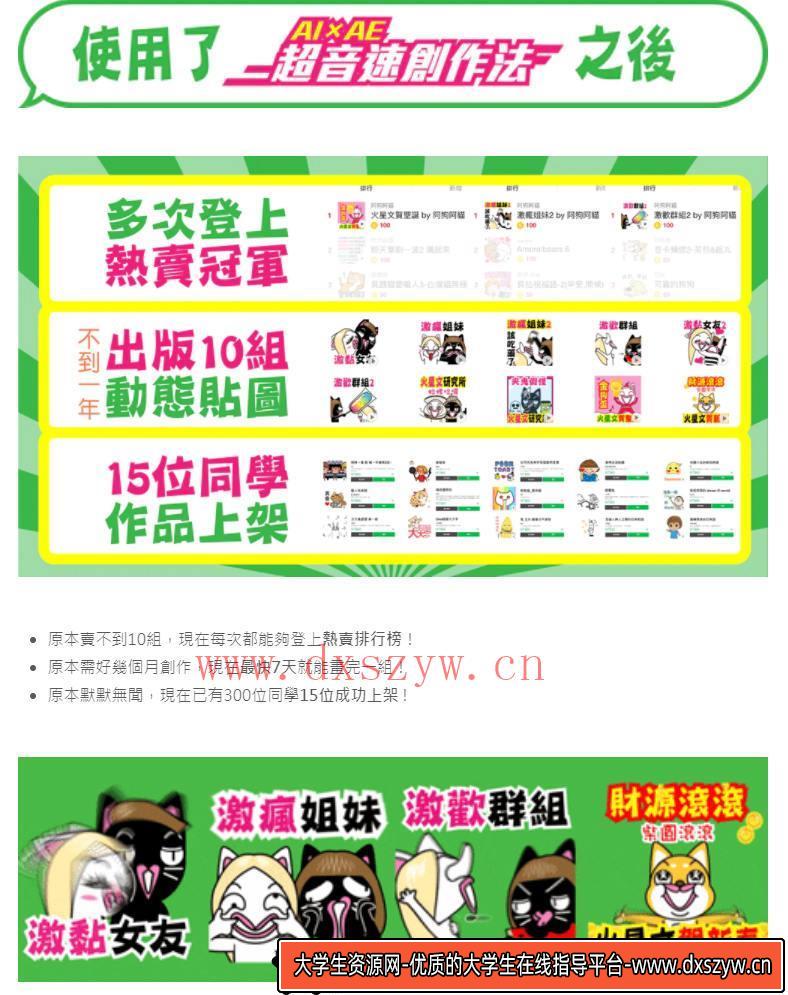 不会画图也能创作角色line动态贴图【画质高清】-大学生资源网