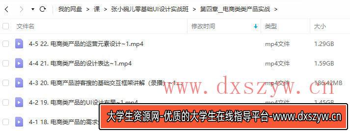 图片[2]-张小碗儿2022零基础UI设计实战班第1期【画质高清只有视频】-大学生资源网