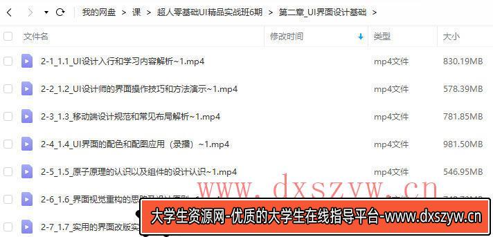 图片[2]-酸梅干超人2022年零基础UI精品实战班第6期【画质高清只有视频】-大学生资源网