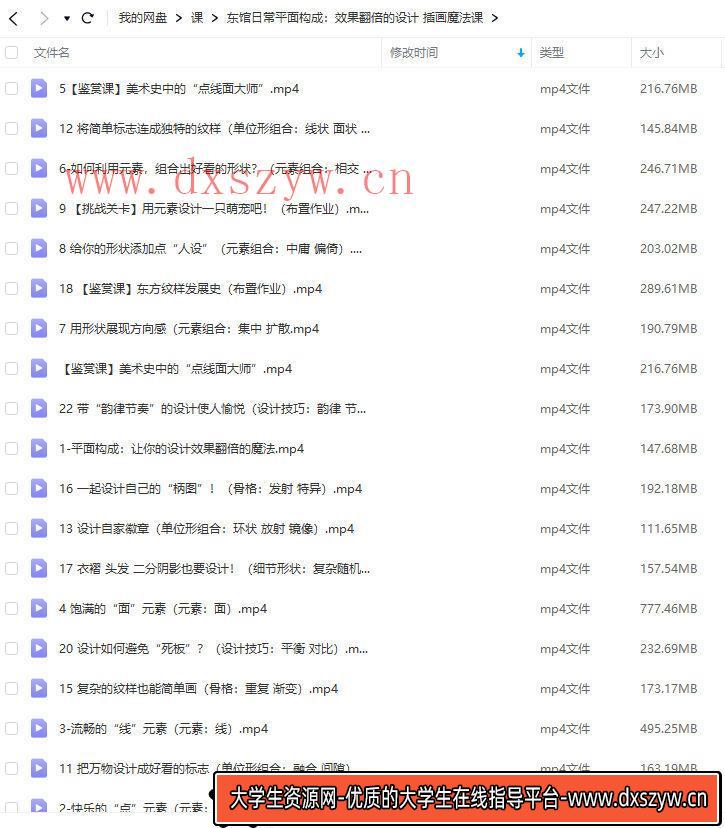 图片[2]-【缺课】东馆日常x模特徐2023平面构成效果翻倍的设计插画魔法课【画质高清有部分素材】-大学生资源网