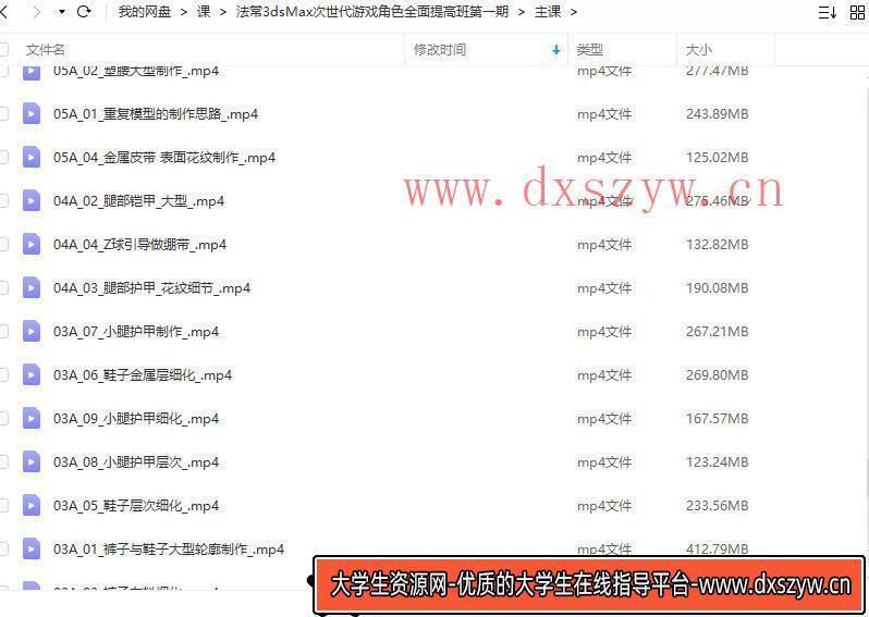 图片[2]-法常3dsMax次世代游戏角色全面提高班第一期【画质不错只有视频】-大学生资源网