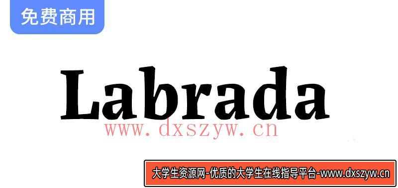受木刻艺术启发的当代衬线字体家族【Labrada】——探索独特的字体魅力与设计灵感-大学生资源网