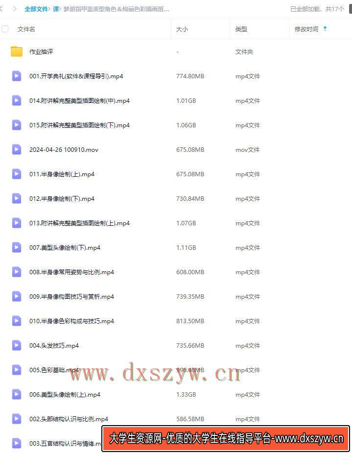 图片[2]-梦游指甲盖2024美型角色＆绚丽色彩插画班第一期【画质还可以只有视频】-大学生资源网网创