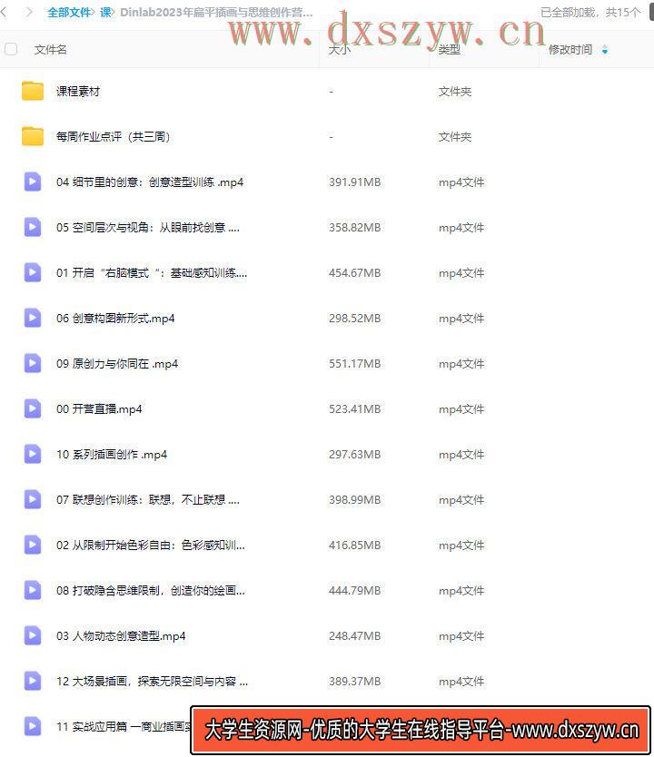 图片[2]-Dinlab扁平插画与思维创作营第8期2023年【画质还可以有大部分素材】-大学生资源网网创