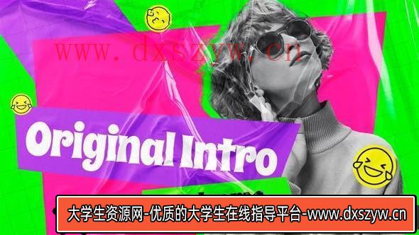 博客介绍推广PR动画模版 Original Blog Intro-大学生资源网