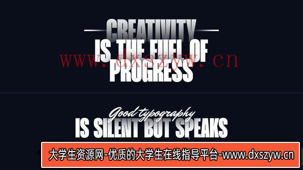 Premiere Pro文字标题模版 Text Animation | Premiere Pro-大学生资源网