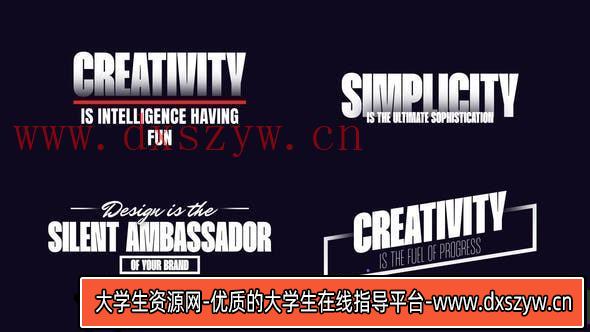 Premiere Pro的文本动画模版 Text Animation for Premiere Pro-大学生资源网