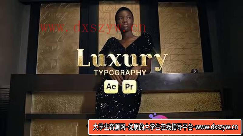 奢华文字标题动画工具包—PR预设效果全解析-大学生资源网