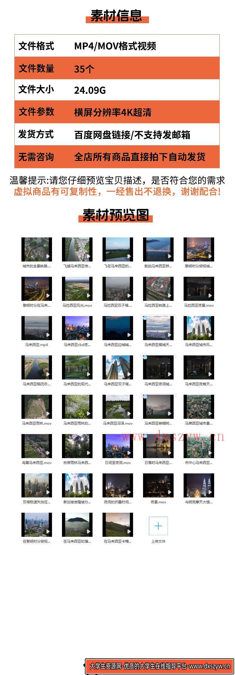 图片[2]-4K马来西亚城市建筑吉隆坡风光夜景地标风景航拍实拍高清视频素材-大学生资源网