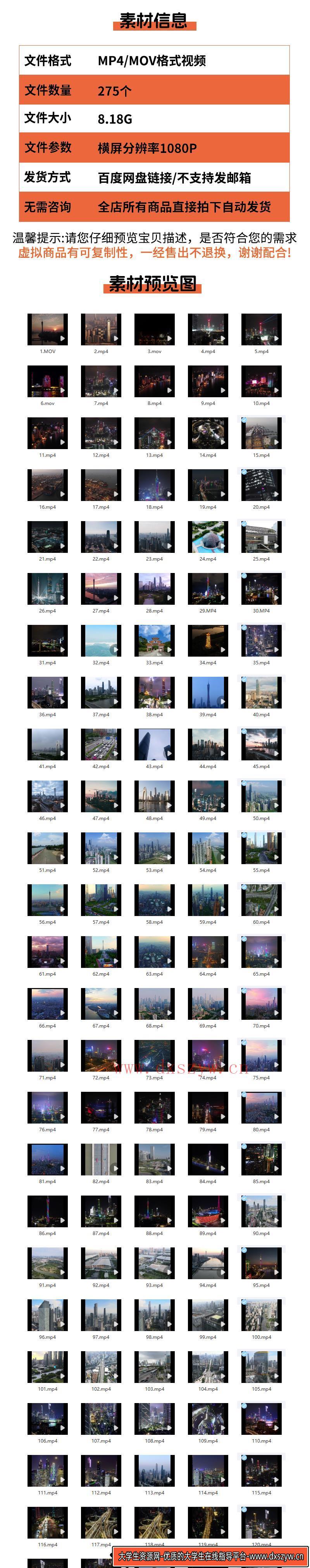 图片[2]-广东广州繁华城市建筑航拍延时风光夜景地标小蛮腰塔实拍视频素材-大学生资源网