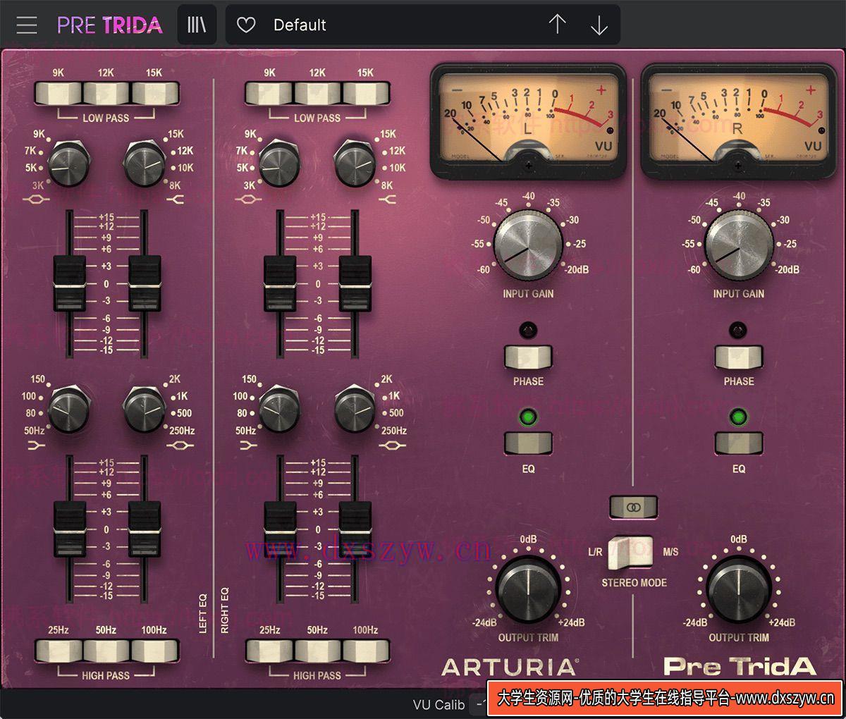 Arturia Pre TridA 1.8.0.5460 Trident A前置放大器模拟插件-大学生资源网